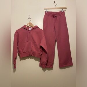 Aritzia Pink Hoodie Sweatshirt